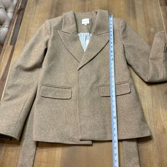 Favorite Daughter Adrienne Belted Jacket Tan Large - Picture 7 of 15